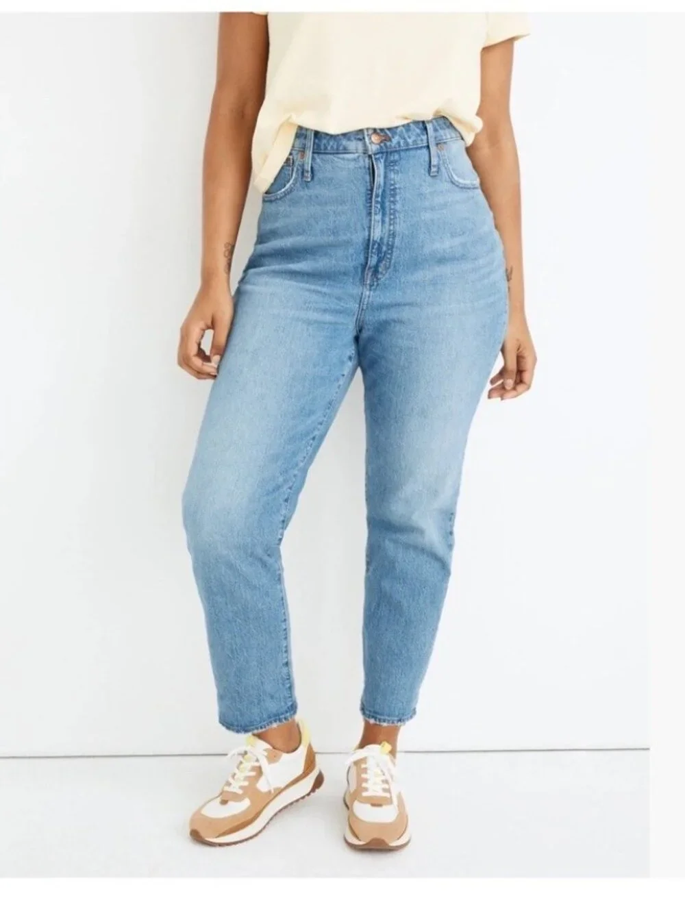 Madewell Womens High Rise Classic Straight Leg Jeans Size 25 Blue Preppy Casual - Picture 11 of 16